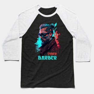 Cyber Barber Baseball T-Shirt